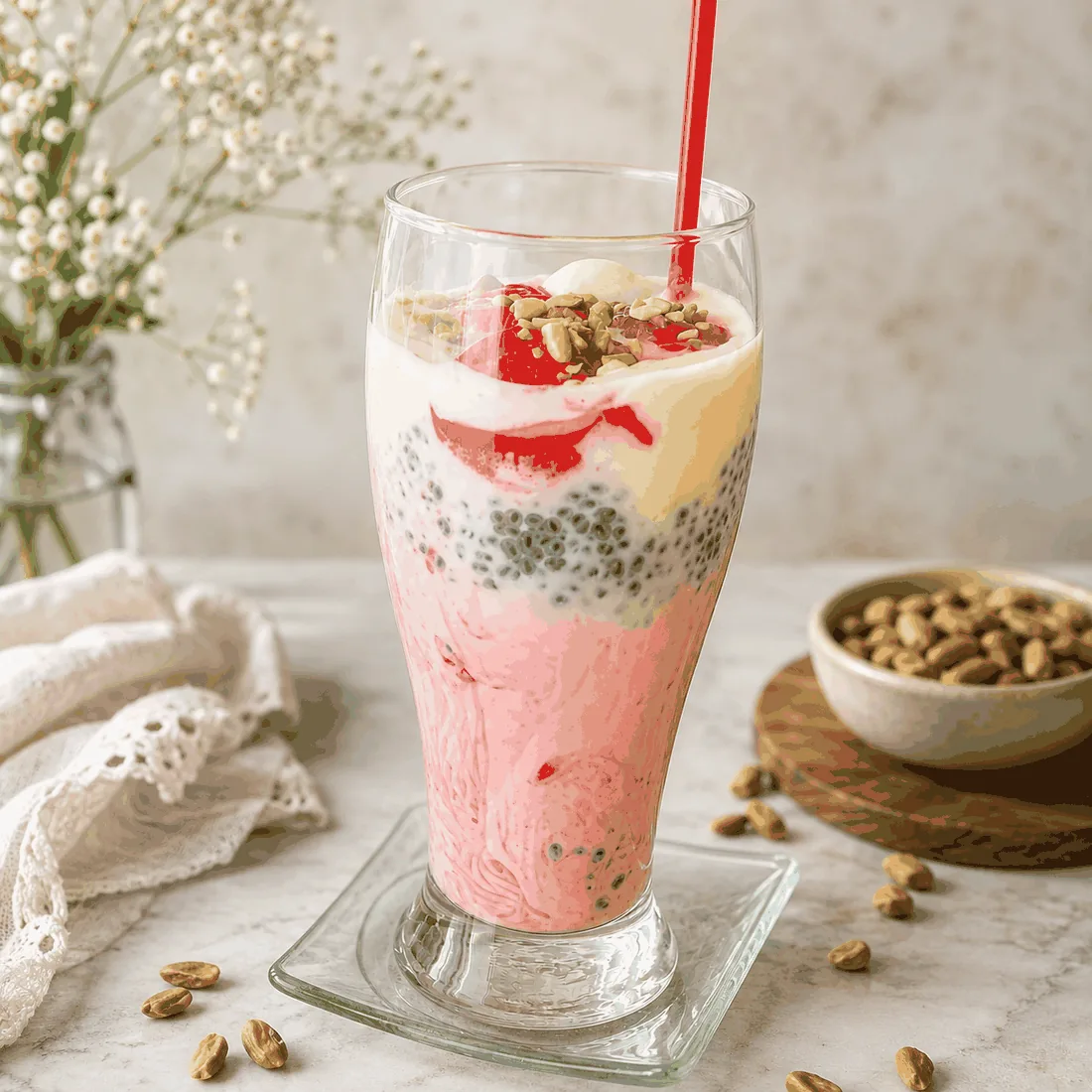 Condensed Milk Rabri Falooda