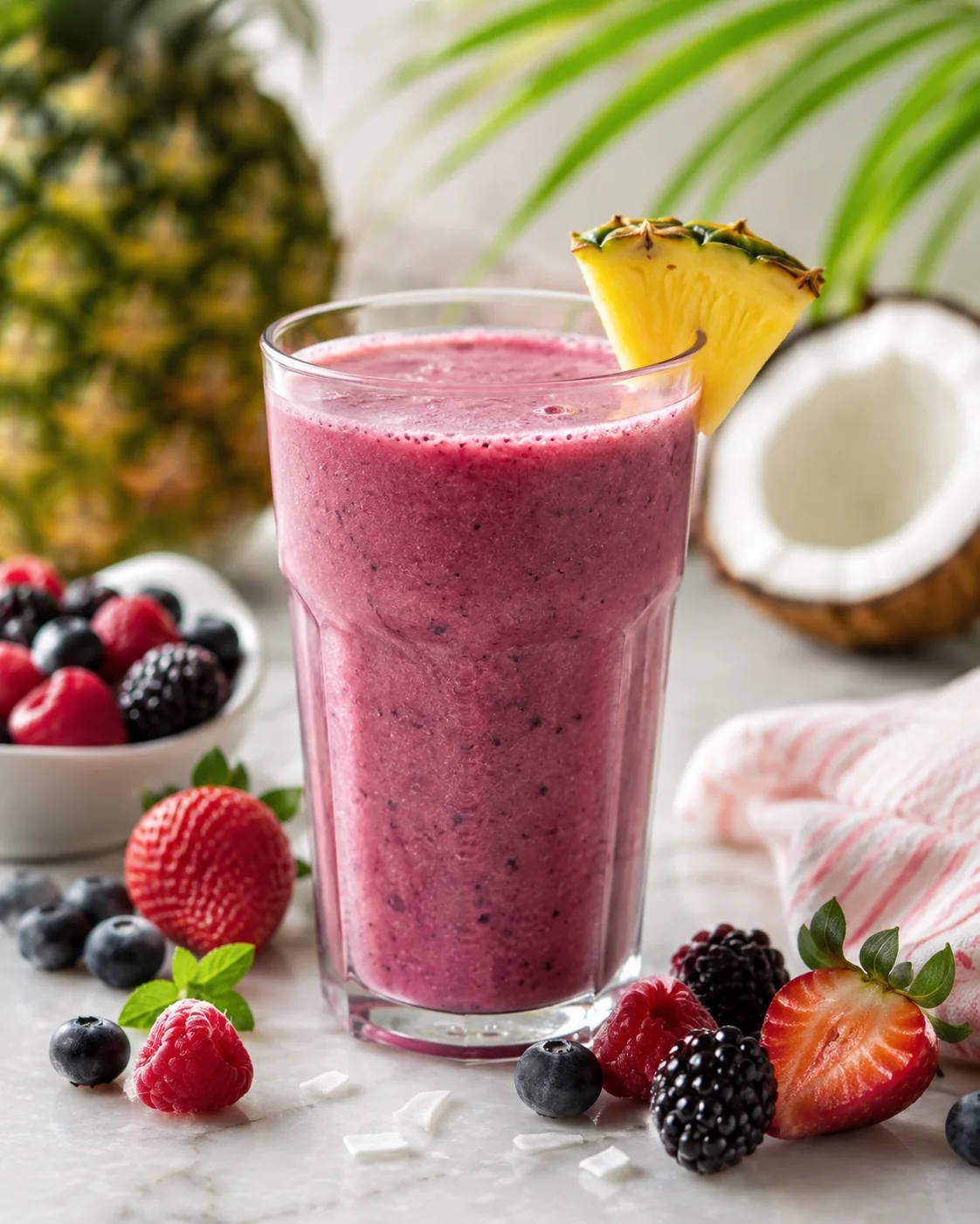 Mixed Berry Piña Colada